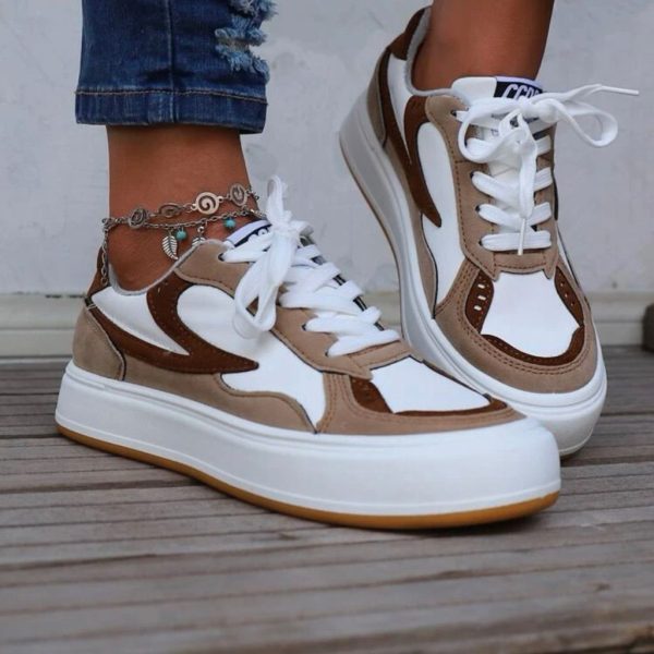 Size 7 Women’s Brown Sneakers | Color: Brown/White | Size: 7