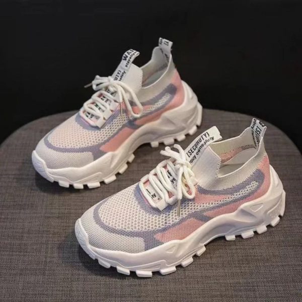 2024 New Female Shoes All-Match Mesh Casual Shoes Deodorant Soft Bottom Shoes Spring and Autumn