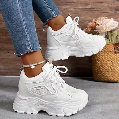Men's Women's Sneakers Plus Size High Top Sneakers Outdoor New Year Daily Solid Color Booties Ankle Boots Winter Embroidery Flat Heel Round Toe Casual Comfort Preppy Running Walking Faux Suede Lace-up 2025 - $46.99