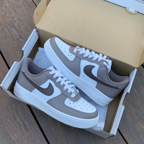 Mocha Custom Air Force 1 - Unique Custom Sneakers