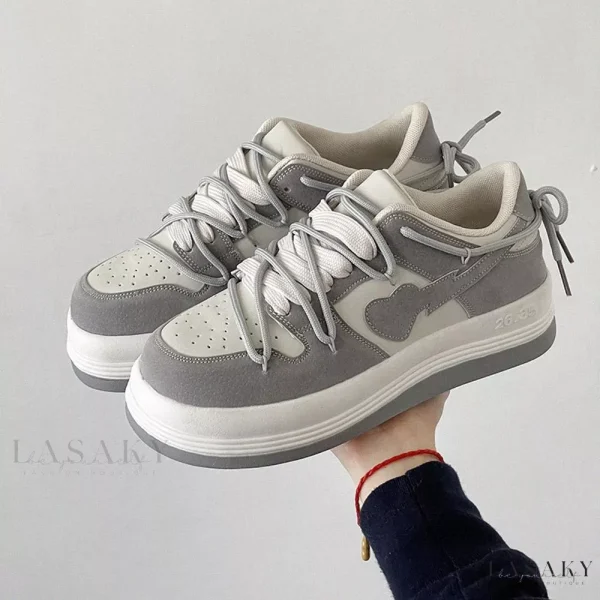 Lasaky - Fresh Breath Comfortable Kicks - Rice Grey, 44