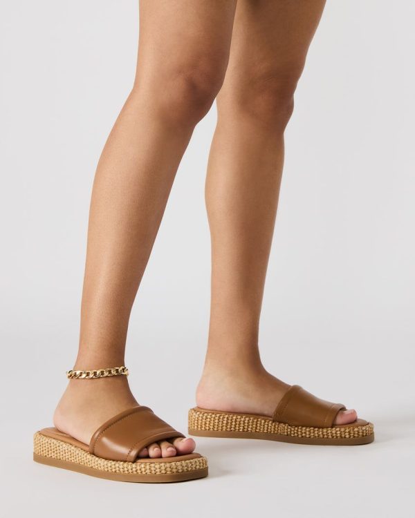 BOARDWALK Floral Multi Raffia Slides | Women's Sandals