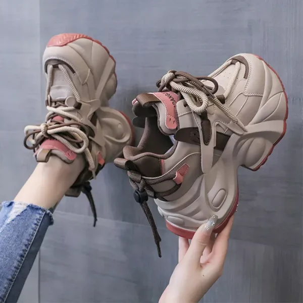 Women's Casual Fleece-Lined Autumn/Winter Petite Increase Heel Shoes European Style Super Fire 2023