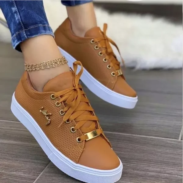 Zapatos de mujer de talla grande, nuevo estilo europeo y americano, cabeza redonda, parte inferior