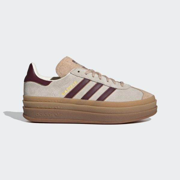 Gazelle Bold Shoes Cream White Womens Lifestyle Athletic & Sneakers,Platform