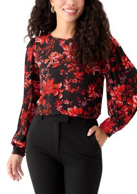 Philosophy Women's Petite Blouson Sleeve Blouse, PL