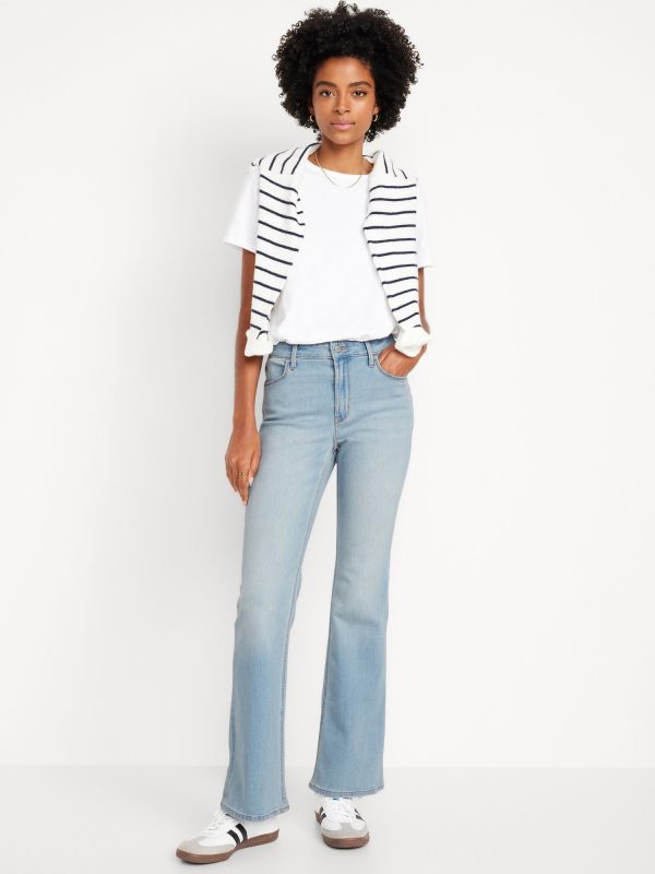 Old Navy Women's High-Waisted Wow Flare Jeans Blue Size 0