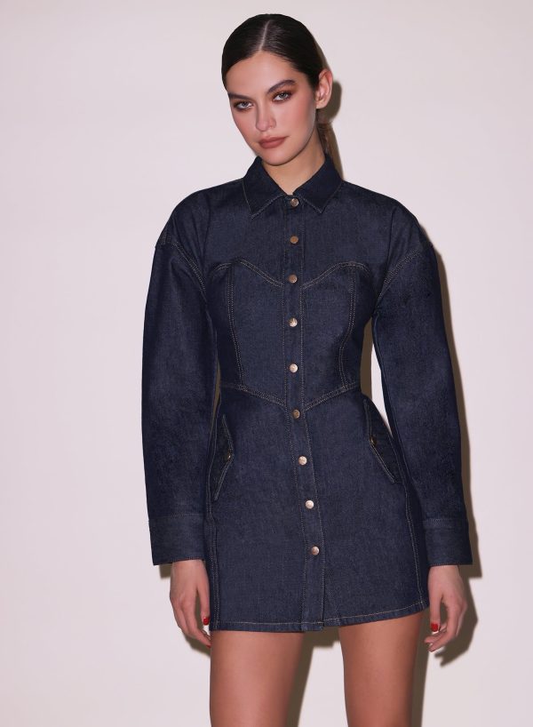 Denim Shirt Dress | Indigo Denim