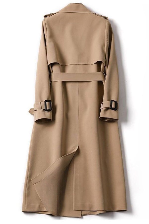 Aspen Trench Coat - KHAKI - Small / Khaki