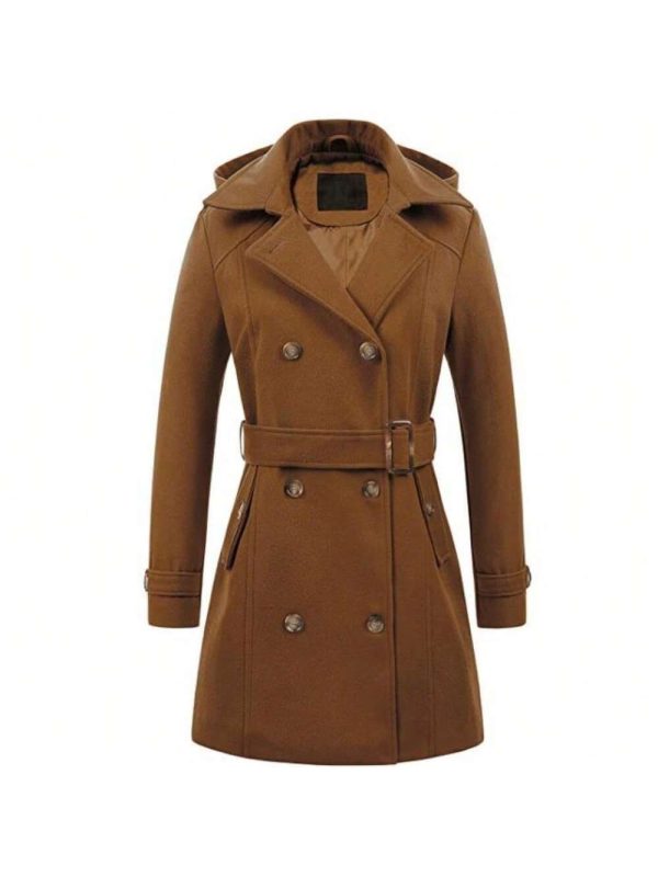 2025 Autumn And Winter Woolen Women's Coat Hooded Jacket