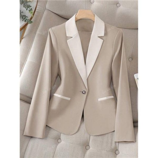 A Classy Chic Boutique Jackets & Coats | 2-Piece Elegant Women's Suit Set, Autumn | Color: Tan | Size: Various