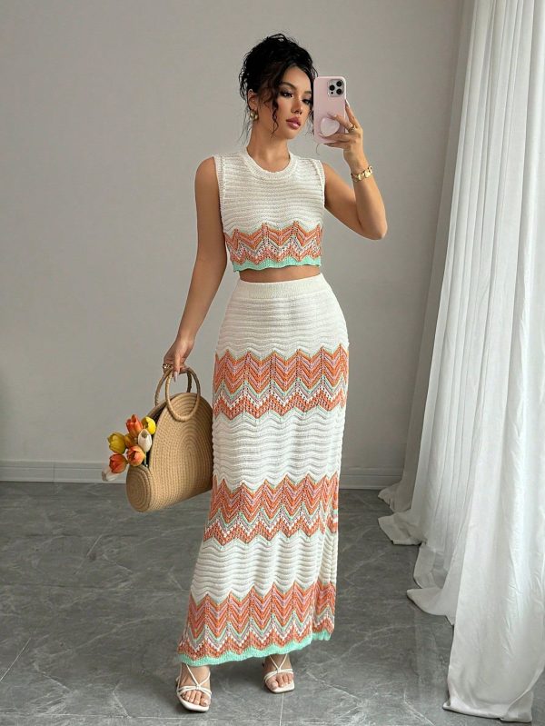 2pcs Women Bohemian Vacation Set