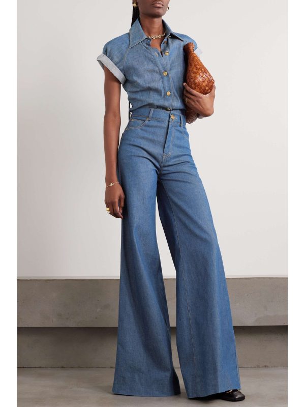 ZIMMERMANN Matchmaker high-rise wide-leg jeans