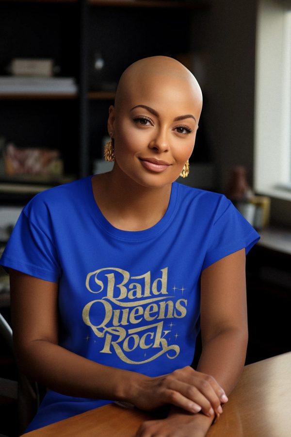 Bald Queens Rock Tee for Bald women, Shirts for alopecia queens, Cancer awareness, shaved heads