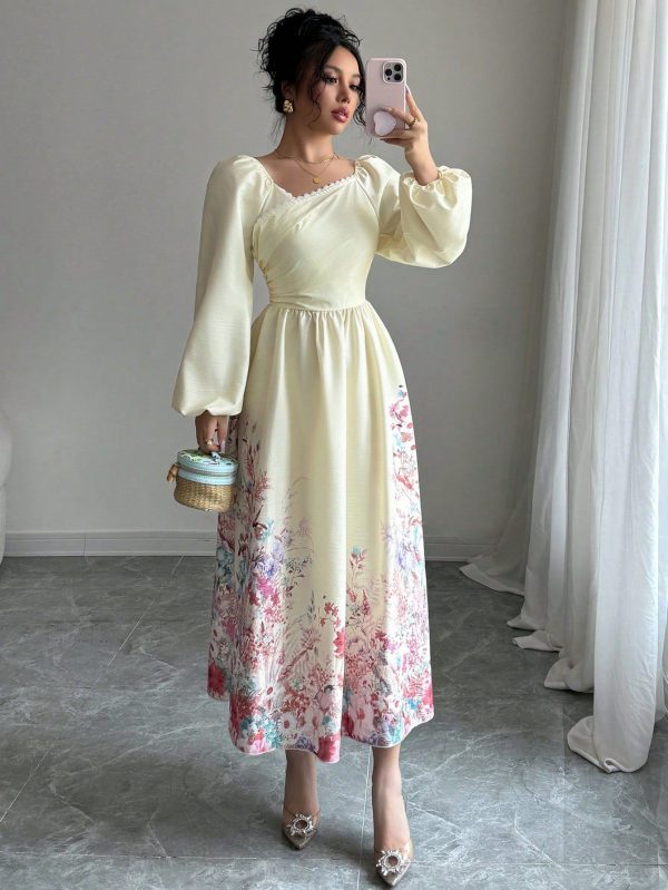 Women's Fashion Mid-Length Dress, Suitable For Summer
