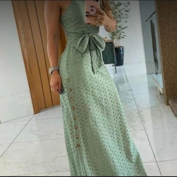 Chic Boutique Rose (Cbr) Dresses | Nwt Woman, Long, Thick Strap Maxi Dress | Color: Green | Size: Xl