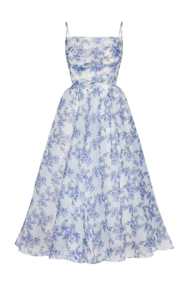 Milla Spaghetti Strap Midi Dress With A Floral Print | Nordstrom