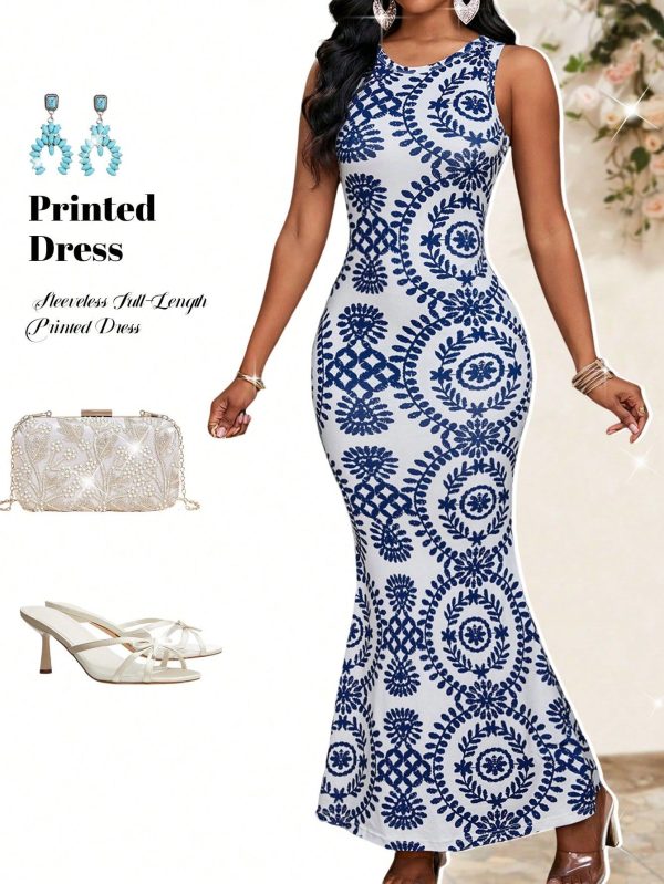 Women's Sleeveless Full-Length Printed Dress Tea Dress Women's Summer Dress Women's Dresses Summer Women's Dresses Women's Summer Clothes Women's Summer Clothes Women's Summer Clothes Long Sleeve Women's Clothing Dresses Women's Dresses Women's Summer Beachwear