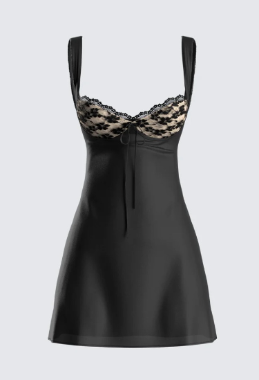 Mabel Black Mini Dress