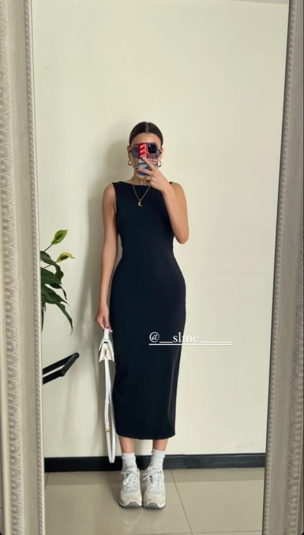 SHENHE Women's Plus Size Basic Mock Neck Long Sleeve Ribbed Knit Bodycon Midi Dresses