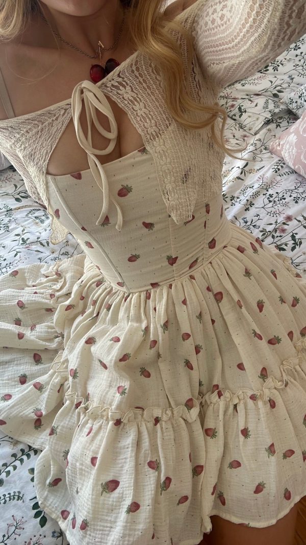 The Siena Mini Dress in Fraise