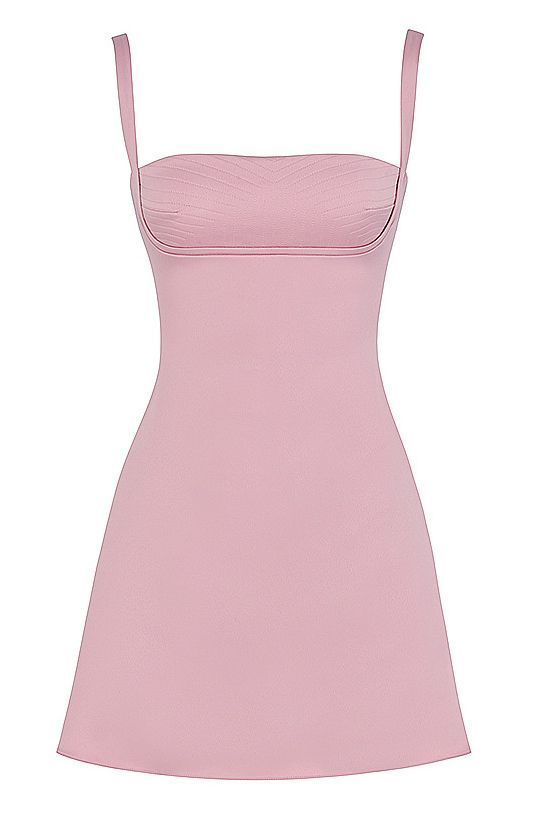 Bustier Shift Dress Pink