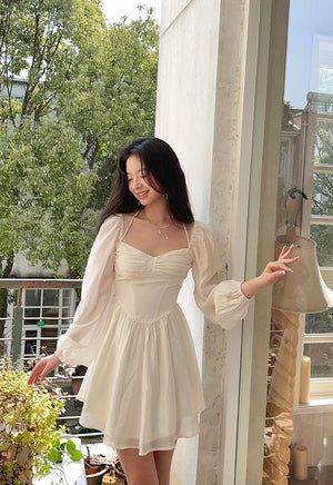 Juliet Silk Pleated Dress ~ HANDMADE