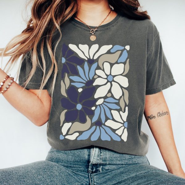 Comfort Colors® Retro Floral Shirt, Retro Floral Graphic Tee
