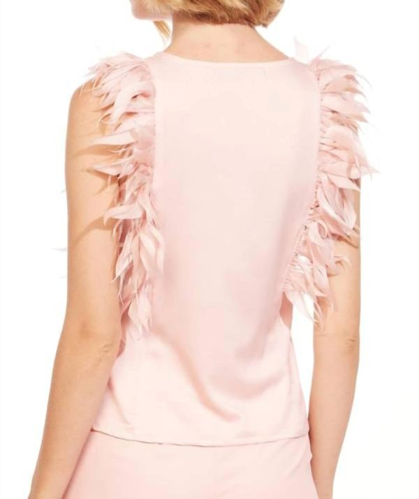 Eva Franco - Feather Top - US 0 / Pink