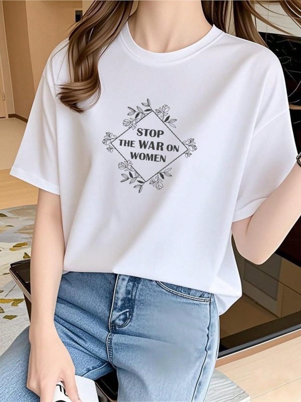 綿100% フェミニスト T シャツ、男女平等シャツ、女性の権利活動家トップ、女性に対する戦争を止めよう、エンパワーメントギフト、抗議アパレル