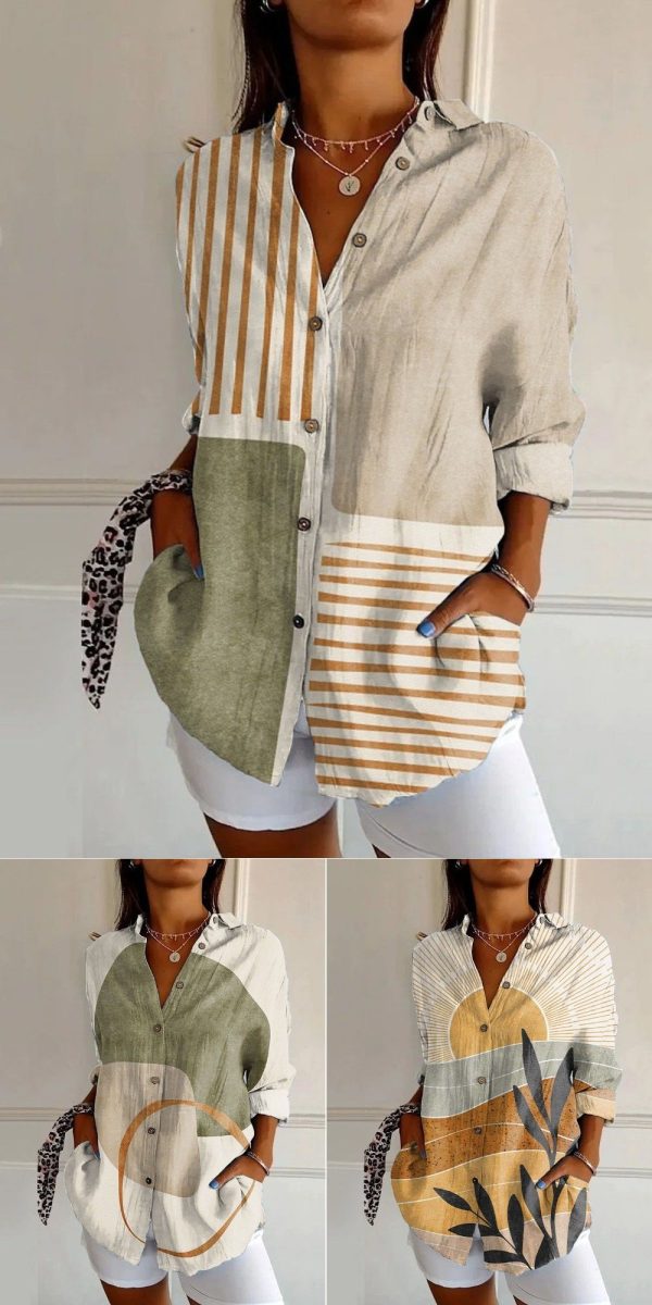 Ladies Casual Long Sleeve Shirt