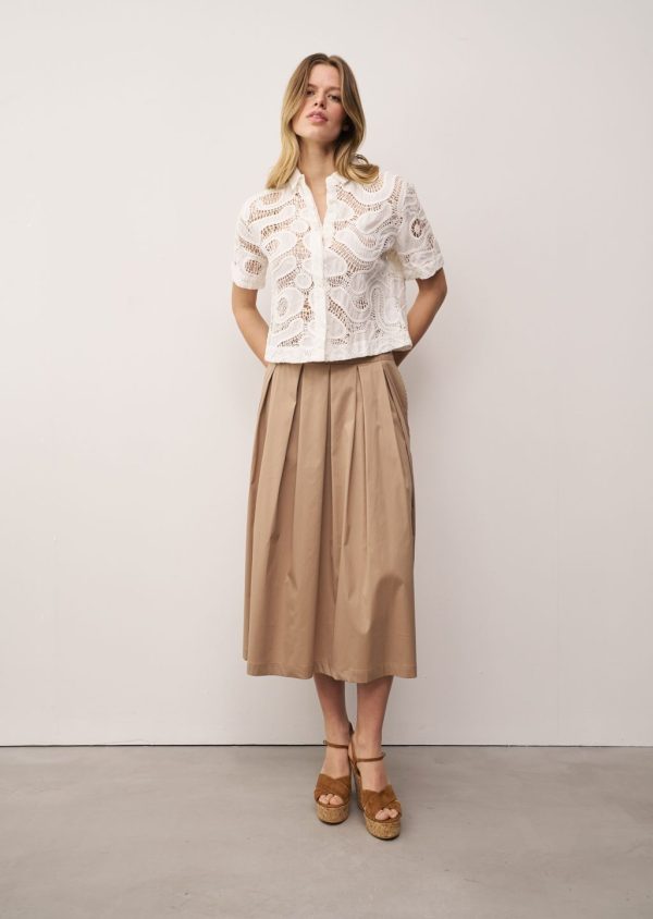 0039 Italy Miranda Embroidered Blouse - White - M
