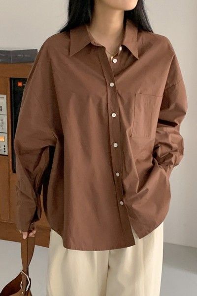 TWEE Roll Pocket Cotton Shirt