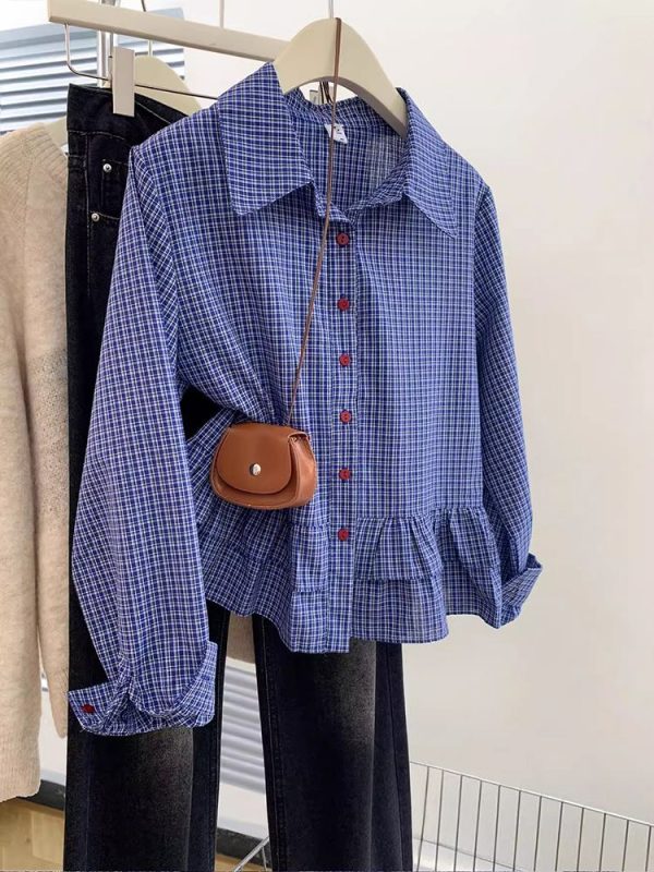 Women's Fashion Long-sleeved Shirt Temperament Casual Shirt 2025 New Loose Tops Design Sense Niche