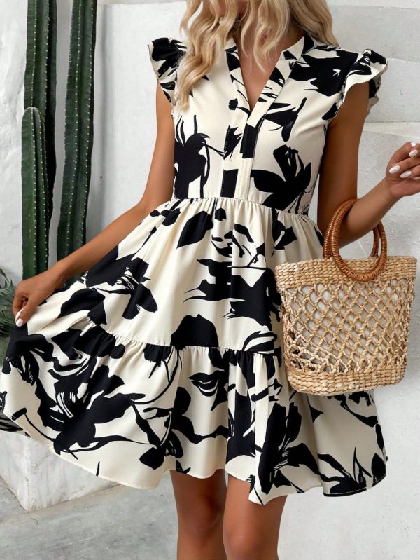 Women's V-Neck Sleeveless Simple And Fashionable Summer Dress
