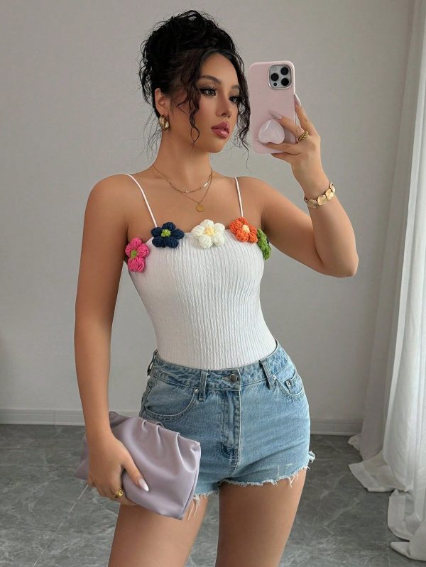 3D Floral Print Camisole Camisole