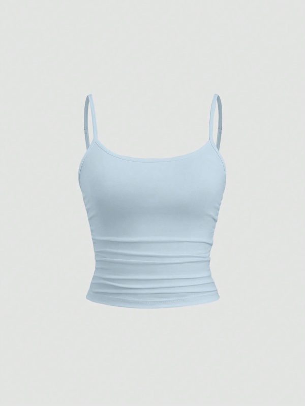 Women's Fitted Camisole, Slim Fit, Layering Sleeveless Top Y2K Outfit
