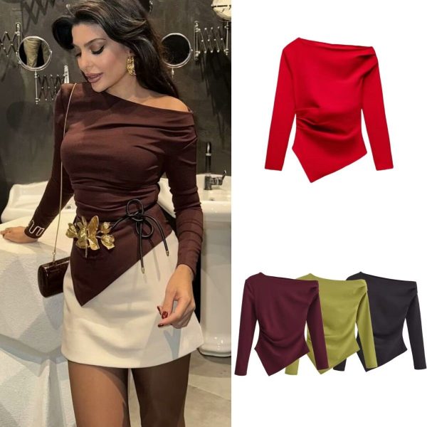 ETJ New Product Traf Women's Clothing European and American Style Fashion Asymmetrical Design