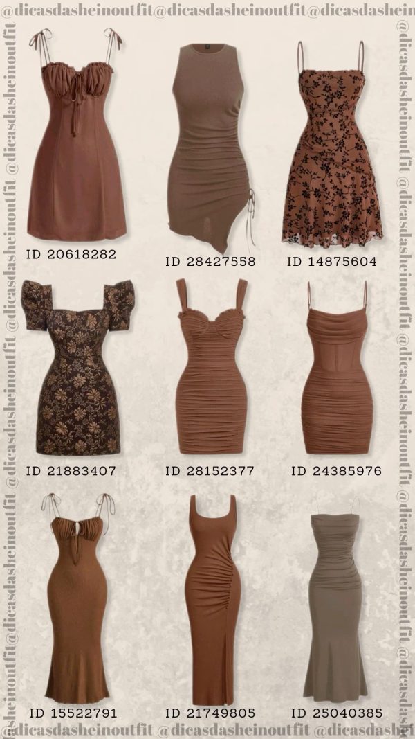 Vestidos marrom