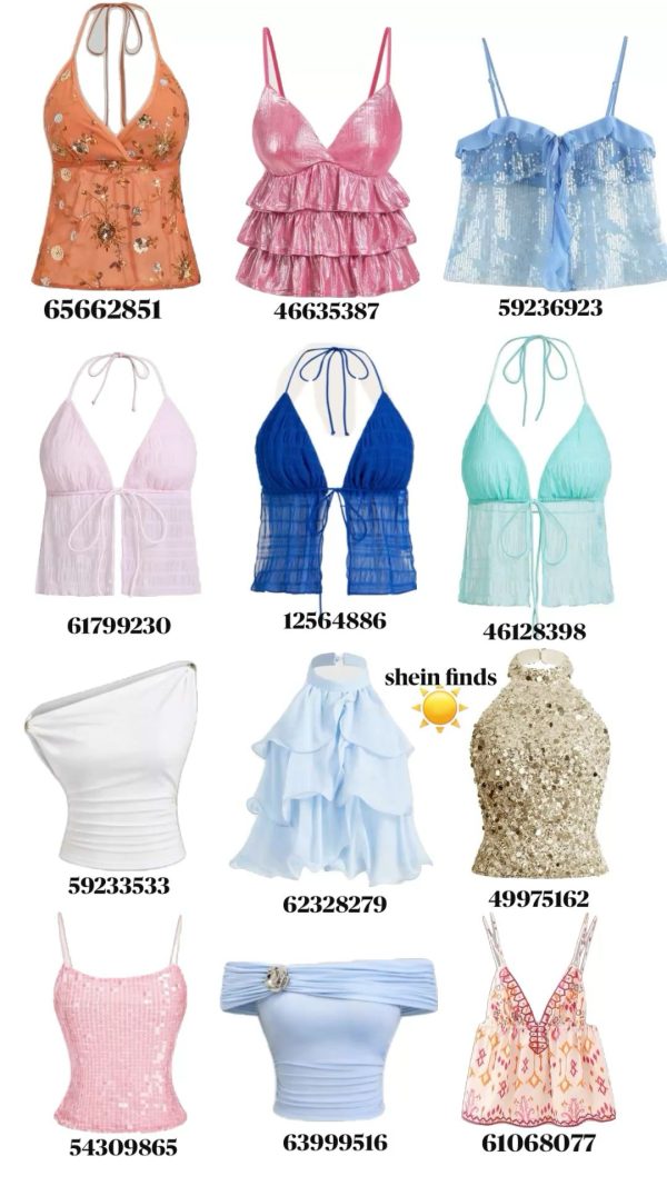 SHEIN SUMMER TOPS WITH CODES/ shein finds for summer. Tops for summer/ tops to get