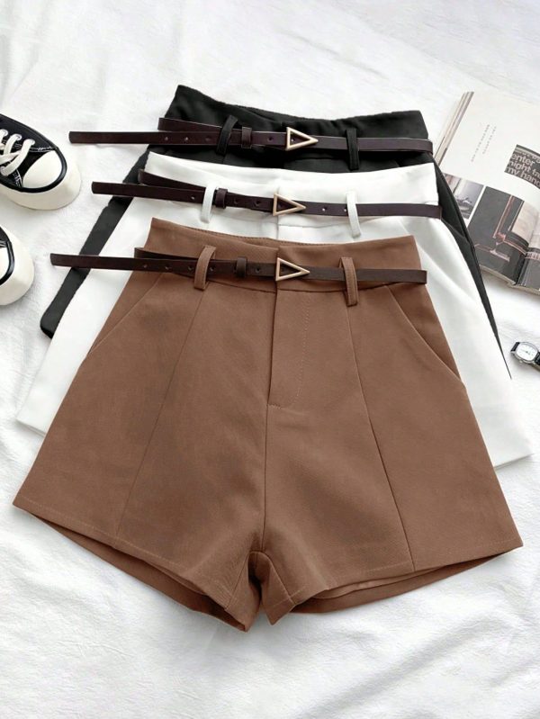 Women's Casual Office Business Commute Mature Elegant Shorts