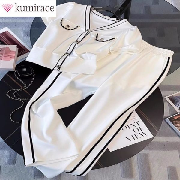 Fashion Suit Women's 2025 Summer New Style Salt Based Age Reducing Cardigan Short Sleeved Casual