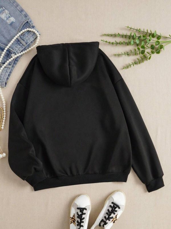 INAWLY Zip Up Drawstring Thermal Lined Hoodie,Long Sleeve Tops