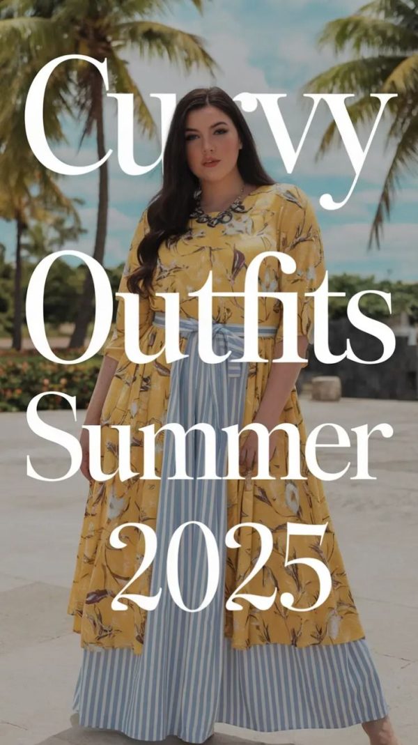 Tropical Curvy Outfits for Summer 2025 🌴 | Plus Size Maxi Dress, Mixed Prints, Vacation-Ready Style