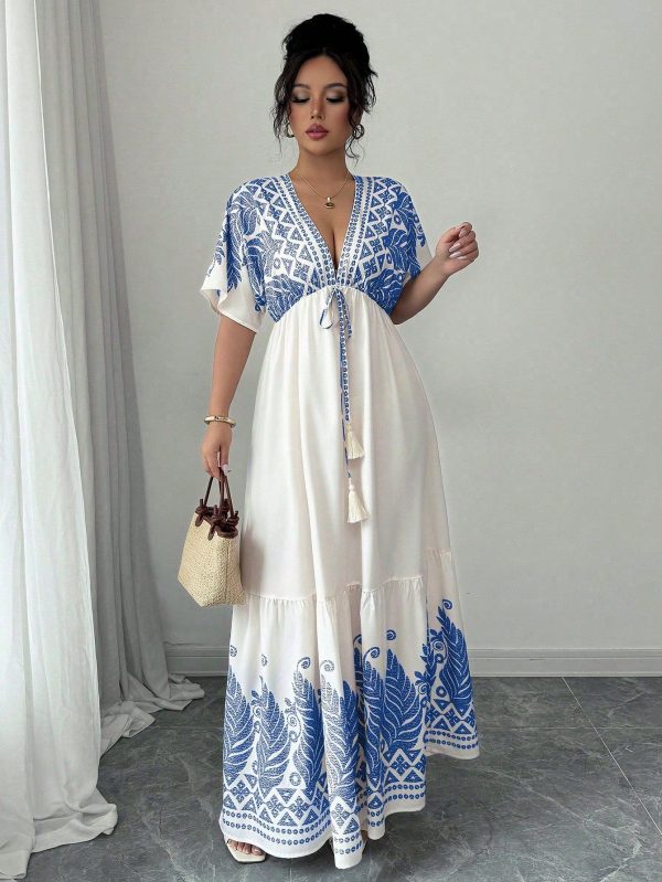 Women's Tie Waist Dress, For Holiday