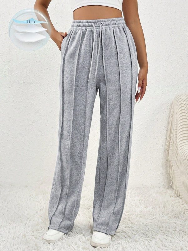 Women's Drawstring Waist Pocket Joggers