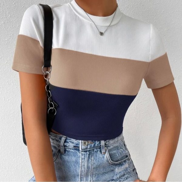 Shein Tops | Shein Size S Multicolor Tee | Color: Blue/White | Size: S