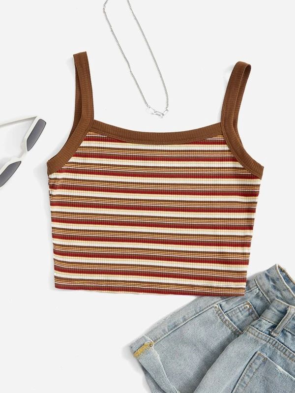 SHEIN EZwear Striped Print Cami Top