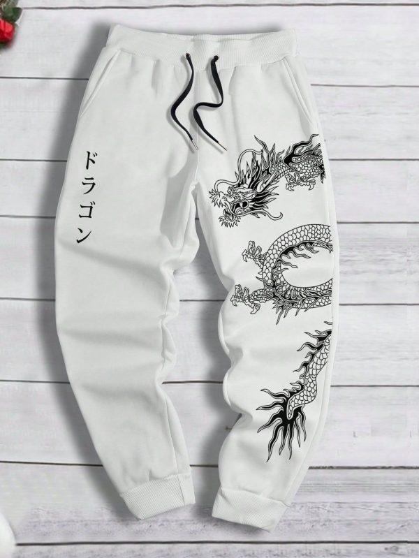 American trendy brand pants for men and women in spring and autumn, loose sweatpants, sports casual