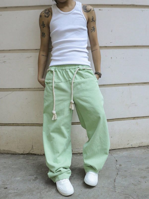 Men's Loose Wide Leg Versatile Casual Jeans